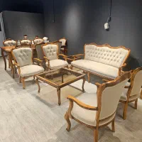 مبل کلاسیک با ناهارخوری ۸نفره(آماده زیر قیمت)