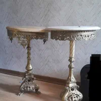 دو عدد میز برنجی سالم