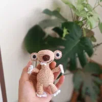 گل بافتنی عروسک بافتنی