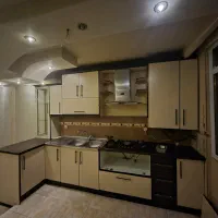 کابینت کارکرده با سینک اخوان هود کن و گاز رومیزی