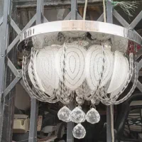 فروش ۲ عدد لوستر انتیک چراغ دار