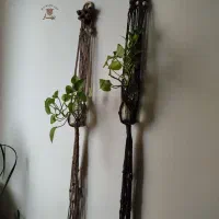 آویز گلدان مکرومه بافی