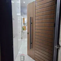 درب ورودی چوبی / روکش pvc / راش / cnc