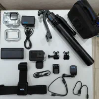دوربین go pro13 hero black نو با تجهیزات حرفه ای