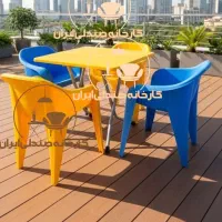 میز و صندلی پلاستیکی طرح هادی ناهارخوری  غذاخوری