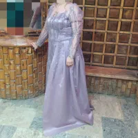 لباس مجلسی گیپور ملیله دوزی شده