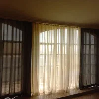 پرده حریر و کتان