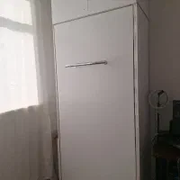 دو عدد تخت تاشو تک نفره دیواری  با تشک