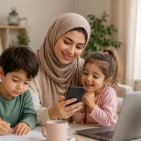 کار با گوشی داخل  منزل برای بانوان