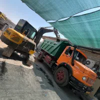 حمل نخاله مینی بیل ماسه شسته مخلوط خاک باتک کمپرسی