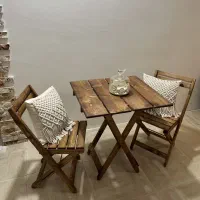 میزوصندلی چوبی