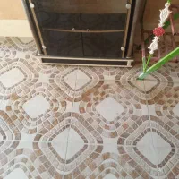 میزتلویزیون چوب وشیشه