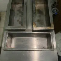 سرخ کن صنعتی گازی ایستاده رستوران کافه سه لگنه