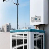 نصب و تنظیم آنتن، کولر آبی و تجهیزات گاز سوز