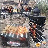 یک کباب پز منقل و سه کاربرد (ایستاده، ساده و سفری)