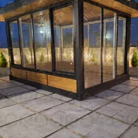 نصب ترموود ماربل ترمووال نمای چوبی آلاچیق