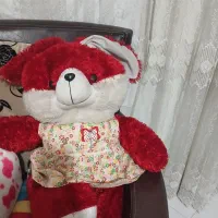 عروسک قرمز خرگوش سای،بزرگ