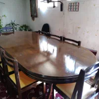 میز ناهارخوری هشت نفره تمام چوب