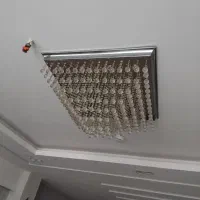 فروش دو عدد لوستر مربع شکل ابعاد ۶۰×۶۰ و۵۰×۵۰