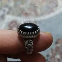 انگشتر نقره عقیق سیاه
