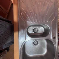سینک ظرف شویی البرز ۱۲۰ سانت توکار عمق۵۰ سانتی متر