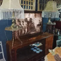 یک جفت آباژور برنزی عتیقه فرانسوی ارسال از اصفهان