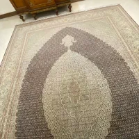 فرش ۹ متر جفت ریز ماهی ترنج بزرگ و تابلو فرش آنتیک