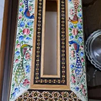 جا دستمالی خاتم کاری