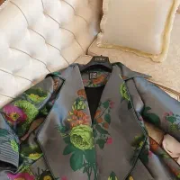 دوعدد مانتو ژاکارد مزونی