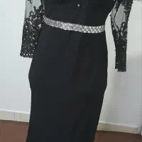 لباس مجلسی مشکی کار شده