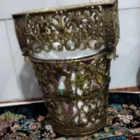 سطل و جای دستمال برنز