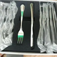سرویس ۱۲ پارچه میوه خوری ناب استیل مدل ونیز