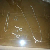 نقره جات ست کامل زنانه وپلاک صلیب نقره