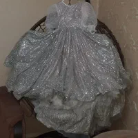 لباس پرنسسی پشت بلند تمام‌کلوش  دخترانه