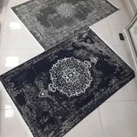 قالیچه پتینه طوسی سرمه ای