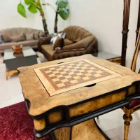 میز شطرنج دونفره چوب راش سفارشی مناسب جهیزیه