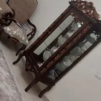 بوفه و ساعت چوبی در حد نو