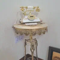 میزتلفن برنز گل رز