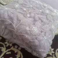 پارچه دانتل سنگدوزی مجلسی