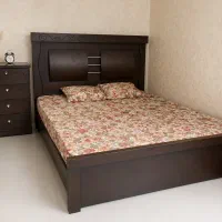 تخت خواب دونفره از چوب راش