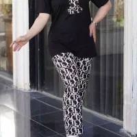 ست تیشرت پنبه و شلوار گیاهی
