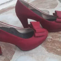 فروش کفش نبوک دخترانه زرشکی