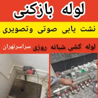 نشت یابی نشت یاب لوله کش فنر زن تشخیص ترکیدگی نم