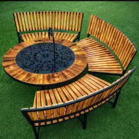 انواع مبل باغی/ صندلی باغی/ چوبی سنگین