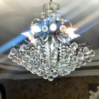 لوستر ۱۲ شعله ( کریستال های اصل)