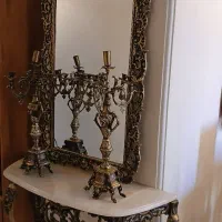 خریدار و فروش آینه و شمعدان ، لوستر برنزی و برنجی