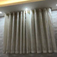 پرده اتاق خواب حریرشاین طلایی