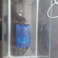 اکواریوم شیشه خم همراه پمپ دولبه