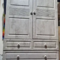 کمد لباس جنس وکیوم رنگ بتونی ساخت سفارشی
