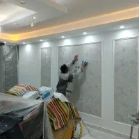 نقاشی ساختمان کاغذ دیواری کناف کاری